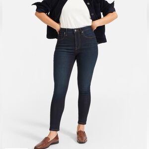 Everlane the Curvy High-Rise Skinny Jean 30 regular dark blue